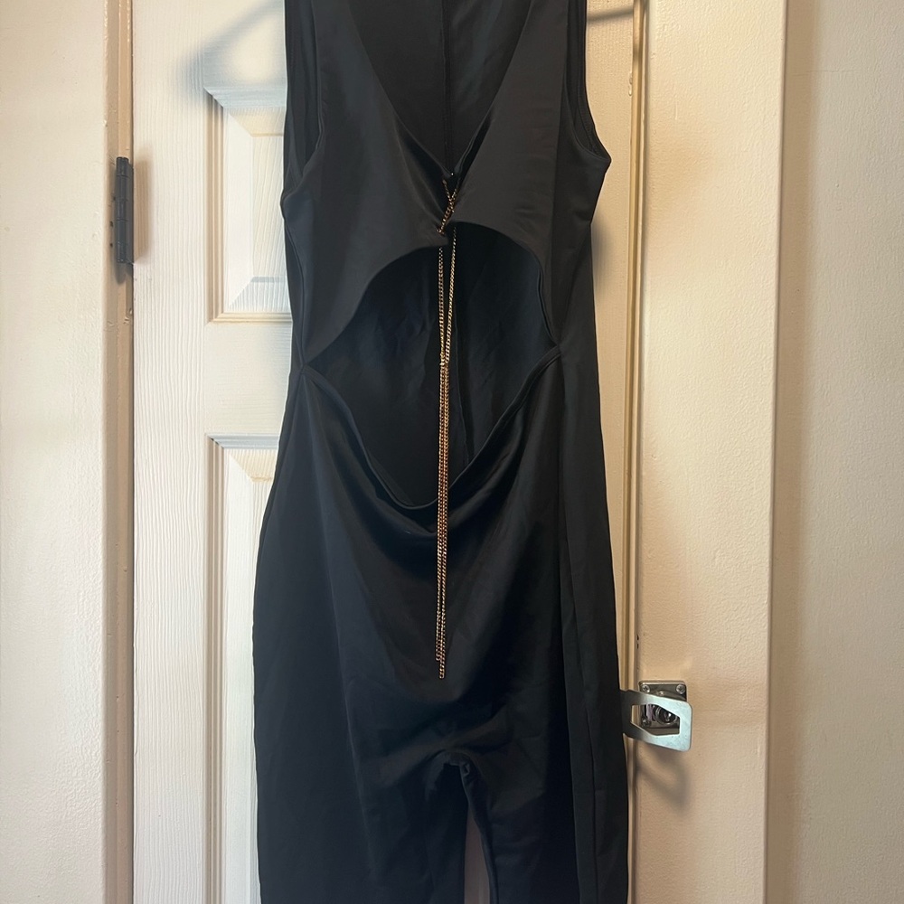 Elegant Black Sleeveless Romper